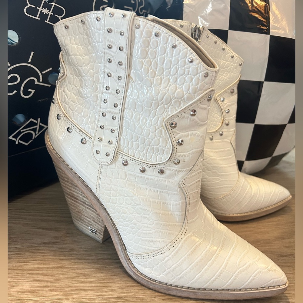 SAM EDELMAN IRIS 2 LEATHER BOOTIE SIZE 8.5